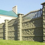 3.Декоративный забор с наборными столбами